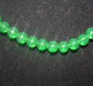 Pärlhalsband Transparent Grön
